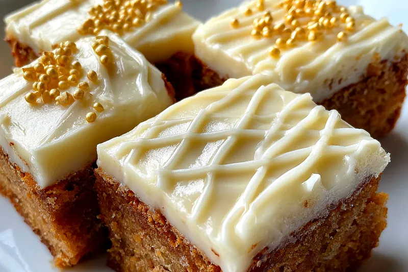 Fresh ingredients for Pumpkin Bars with Cream Cheese