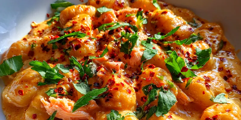 Creamy Salmon Gnocchi Delight