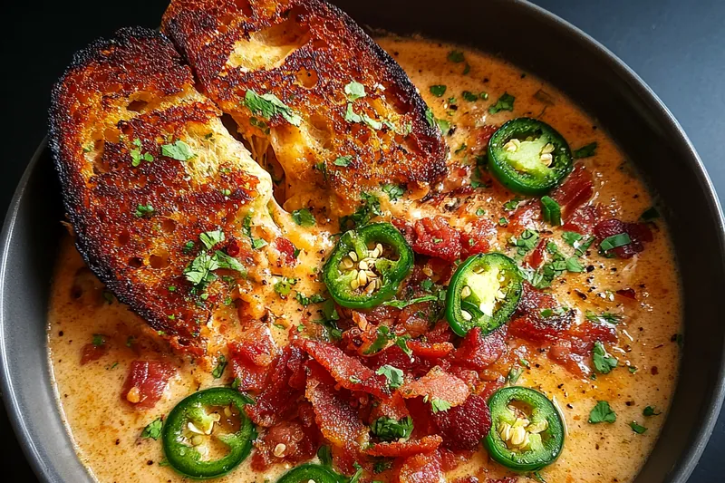 A vibrant display of fresh ingredients for Creamy Spicy Jalapeño Soup including jalapeños, garlic, and cilantro.