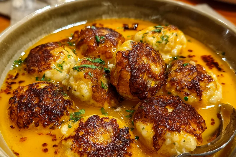 Fresh ingredients for Creamy Tomato Dumpling Delight