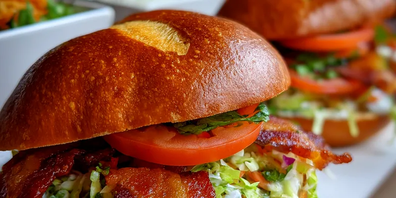 Crispy Bacon Lettuce Sandwich