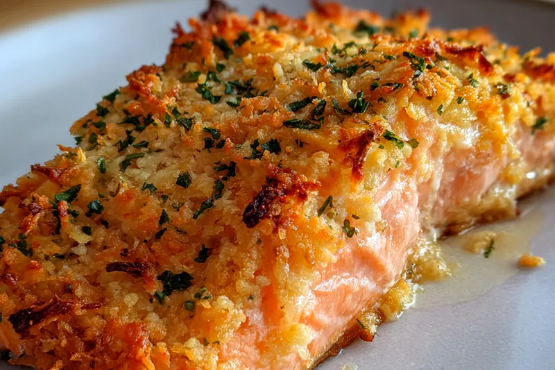 Fresh ingredients for Crispy Baked Salmon Fillet