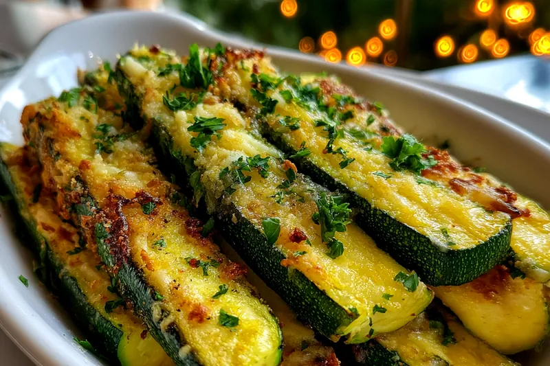 Fresh ingredients for Crispy Baked Zucchini Sticks