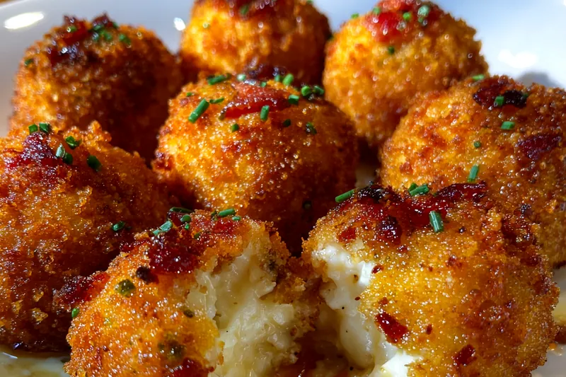 Fresh ingredients for Crispy Buffalo Cheese Bites