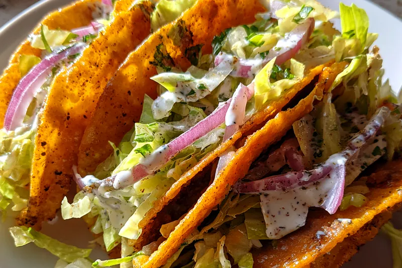 Fresh ingredients for Crispy Chicken Tacos Delight