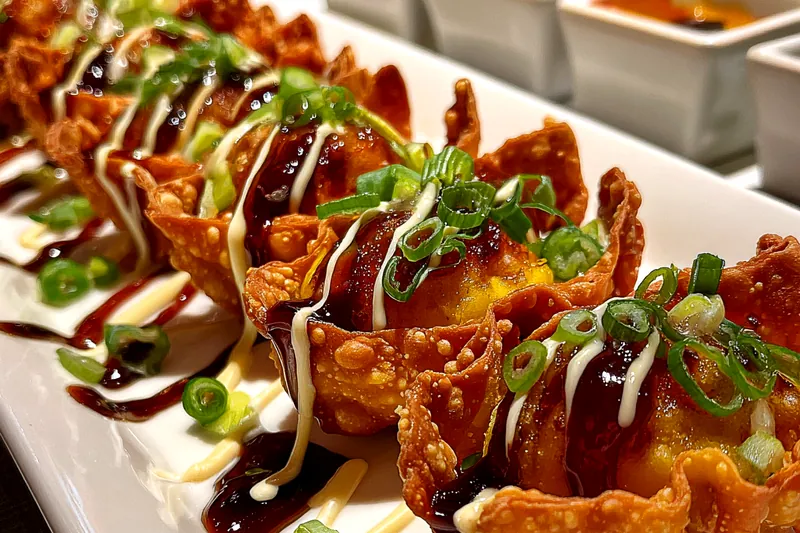 Fresh ingredients for Crispy Chicken Wonton Tacos