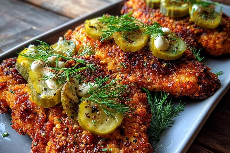 Cooking process for Crispy Dill Chicken Delight