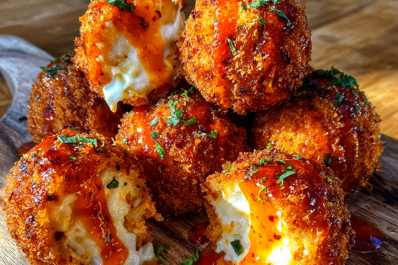 Fresh ingredients for Crispy Fried Cheese Balls