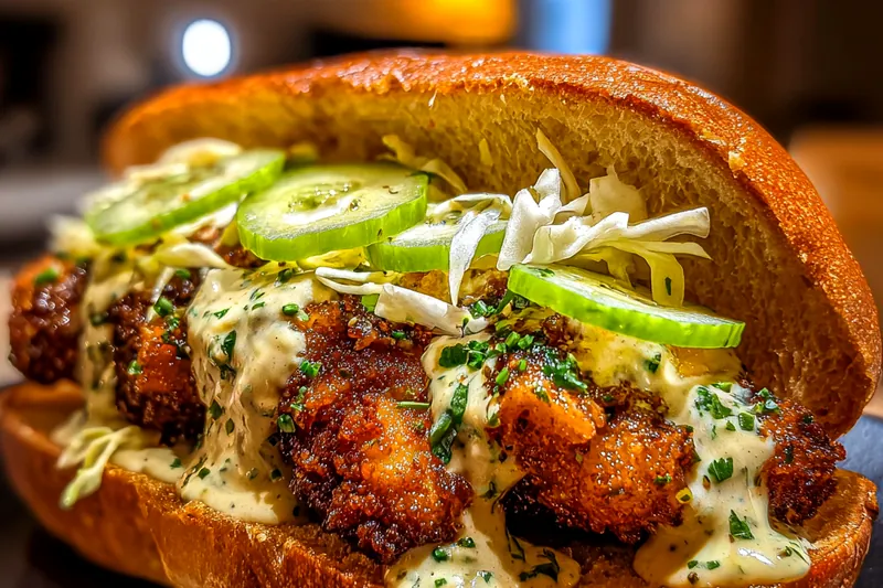 Cooking process for Crispy Herb Chicken Sandwich