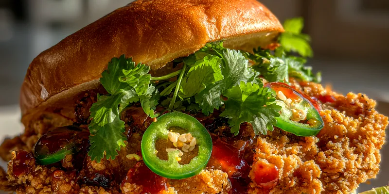Crispy Hot Honey Jalapeño Chicken Sandwich