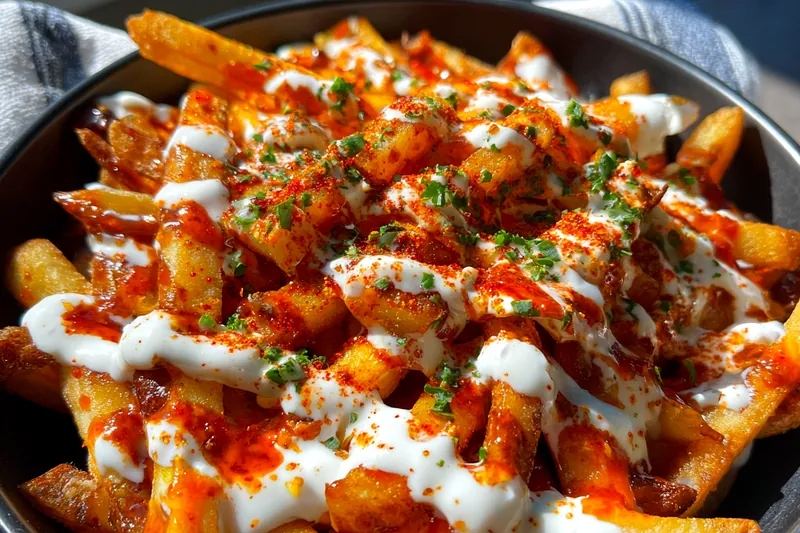 Cooking process for Crispy Loaded Fries