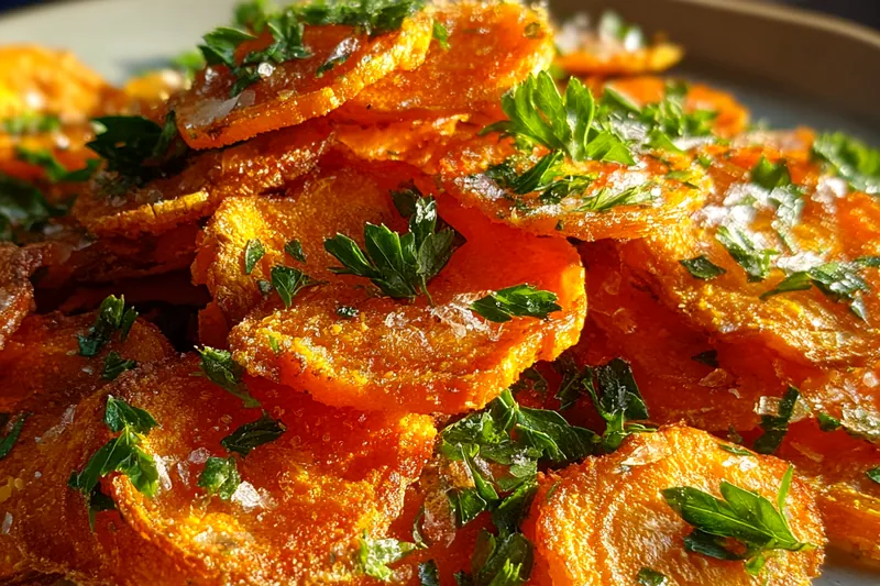 Cooking process for Crispy Smashed Carrots Delight
