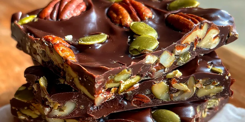 Dark Chocolate Nut Squares