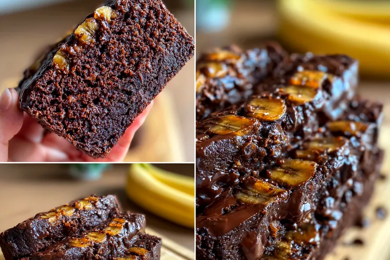 Fresh ingredients for Decadent Chocolate Banana Bread