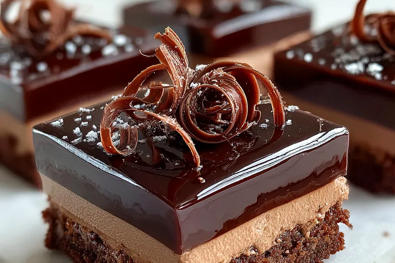 Cooking process for Decadent Chocolate Mousse Squares