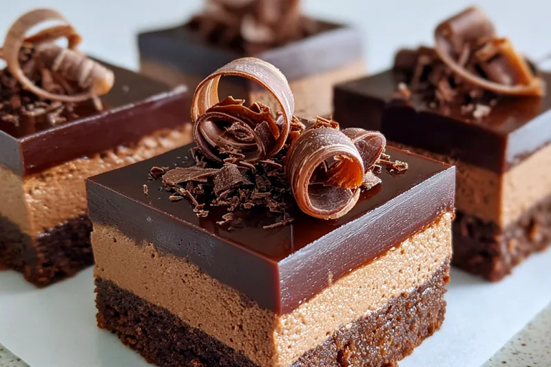 Fresh ingredients for Decadent Chocolate Mousse Squares