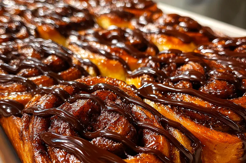 Fresh ingredients for Decadent Chocolate Swirl Rolls