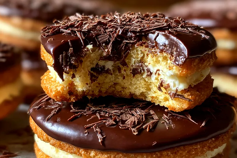 Cooking process for Decadent Cream-Filled Cookies