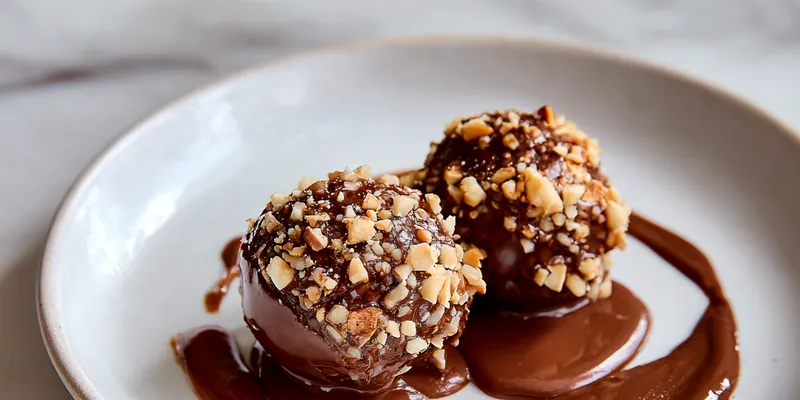 Decadent Hazelnut Crunch Chocolate Truffles