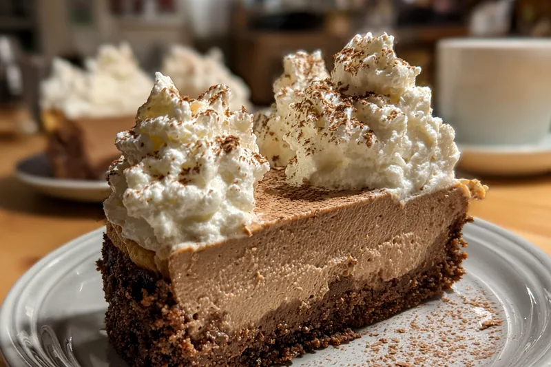 The key ingredients for Decadent Hot Cocoa Cheesecake arranged neatly on a wooden table.