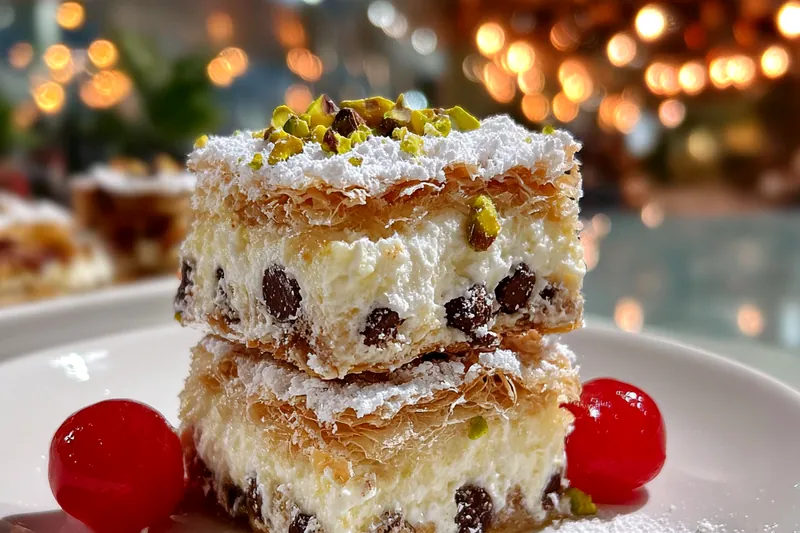 Cooking process for Delicious Cannoli Dessert Bars