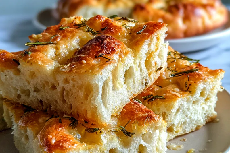 Fresh ingredients for Delicious Cheesy Focaccia