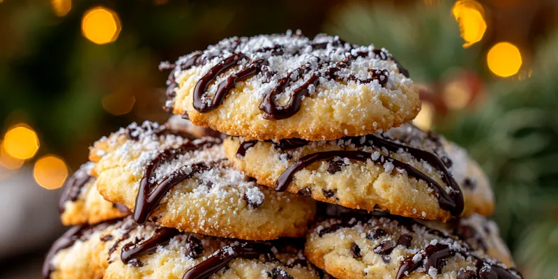 Delicious Delicious Chocolate Chip Cookies served on a plate