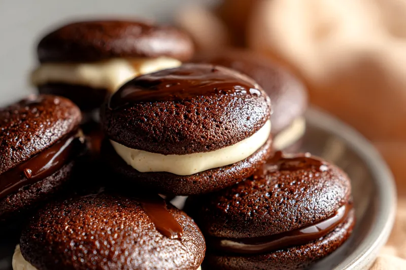 Fresh ingredients for Delicious Chocolate Sandwich Cookies
