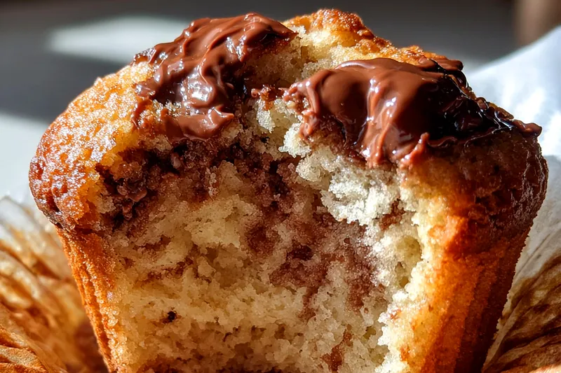 Fresh ingredients for Delicious Nutella Banana Muffins