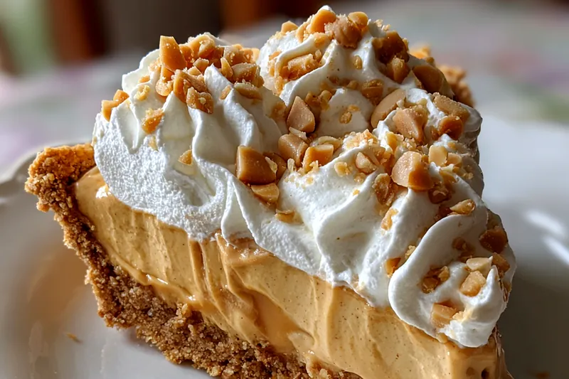 An assortment of ingredients for Delicious Peanut Butter Cream Pie laid out on a kitchen counter.