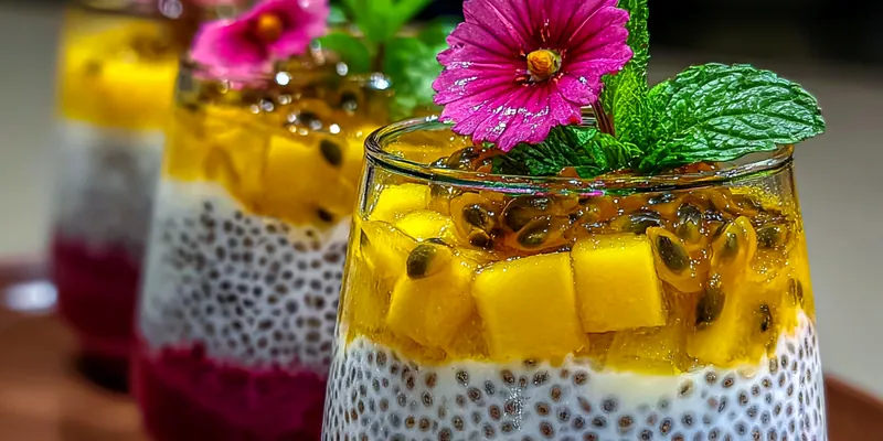 Exotic Chia Fruit Parfait