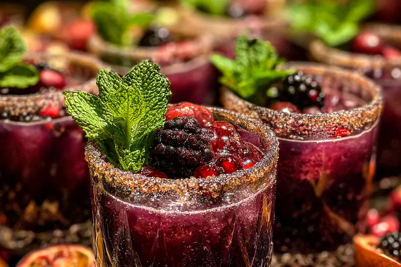 Cooking process for Festive Berry Holiday Drink
