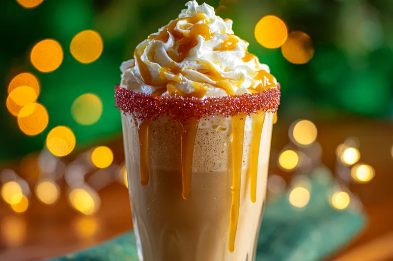 Ingredients for Festive Chai Drink Delight displayed with spices, tea, and milk.