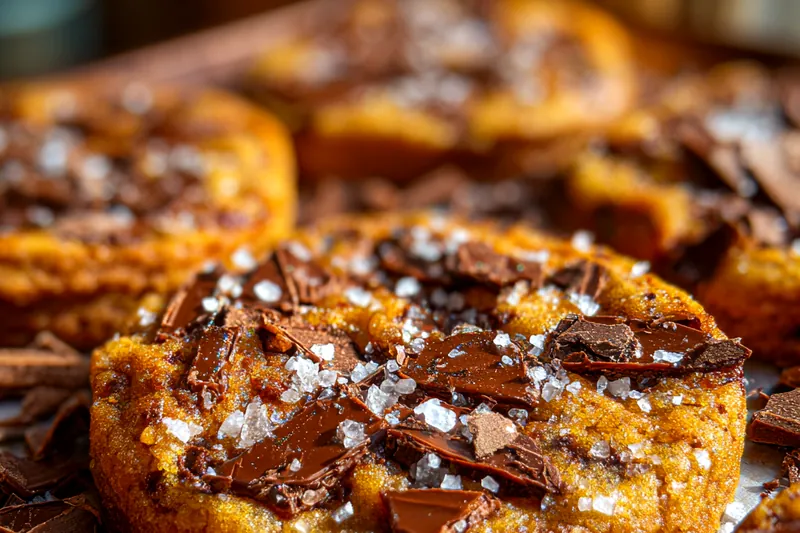 Chef Mitchell stirring the caramel mixture for Festive Crack Cookies Delight on the stove.