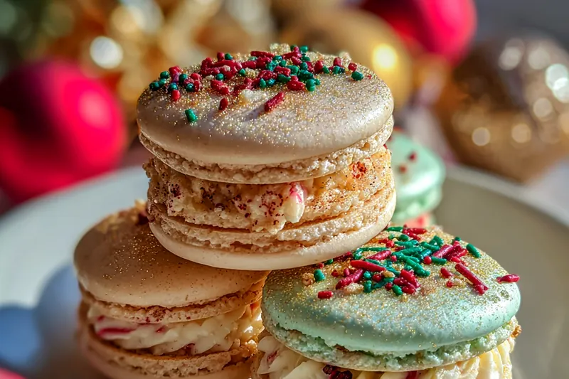 Cooking process for Festive Macaron Treats Delight