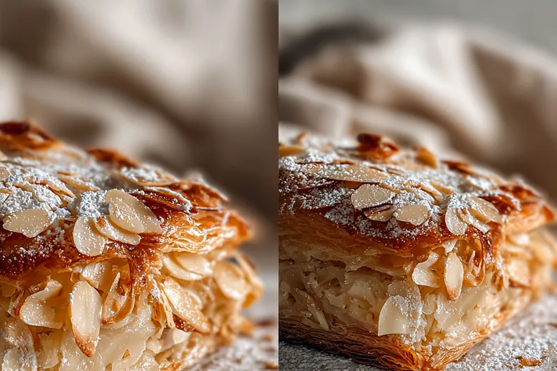 Cooking process for Flaky Almond Pastry