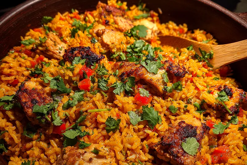 Cooking process for Flavorful One Pot Chicken