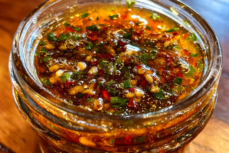 Fresh ingredients for Flavorful Smoky Herb Sauce