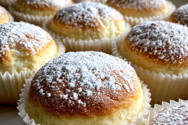 Fresh ingredients for Fluffy Cheesecake Cupcakes