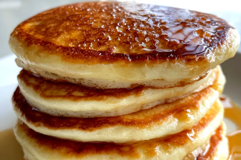 Cooking process for Fluffy Pancakes Delightfully Light