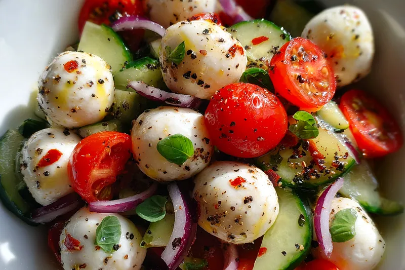 Cooking process for Fresh Tomato Cucumber Salad