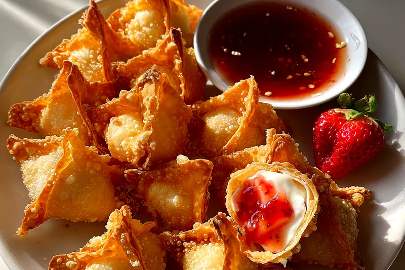 Cooking process for Fried Strawberry Cheesecake Bites