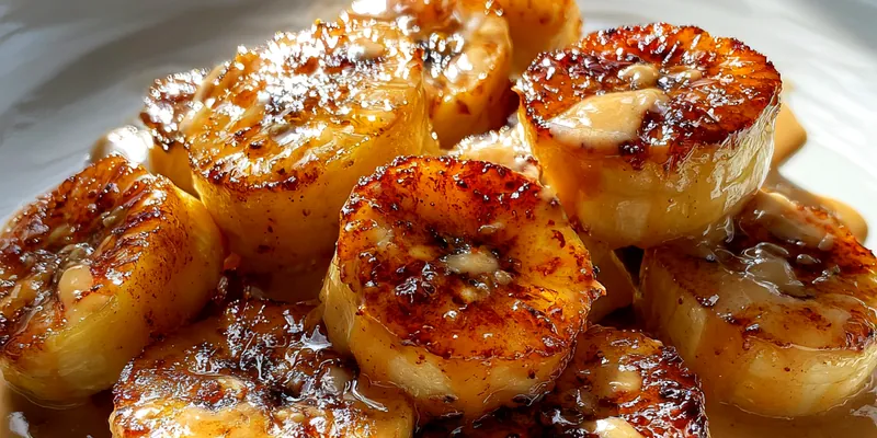 Delicious Sweet Fried Banana Delight served on a plate