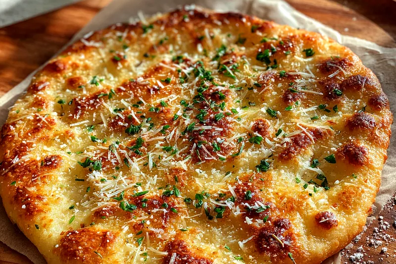 Cooking process for Garlic Herb Parmesan Bread
