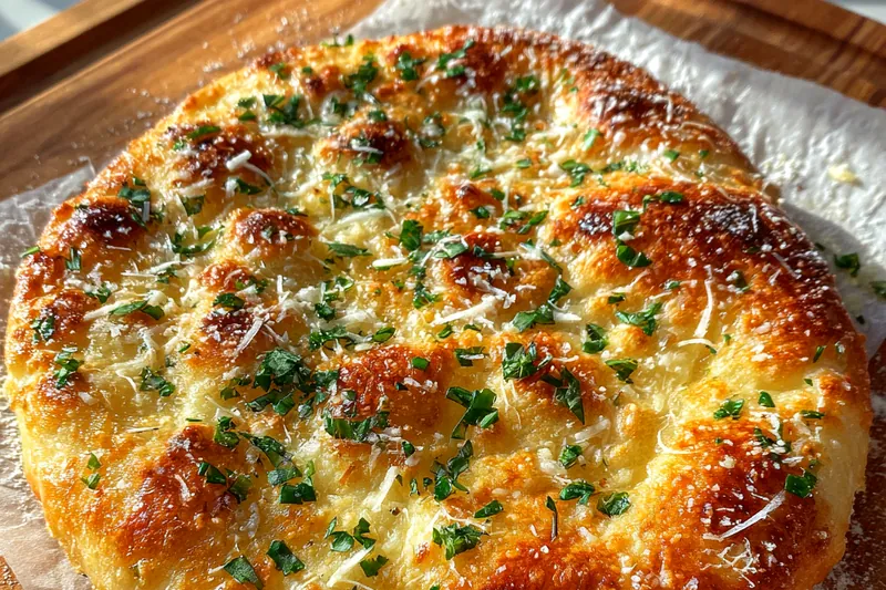 Fresh ingredients for Garlic Herb Parmesan Bread