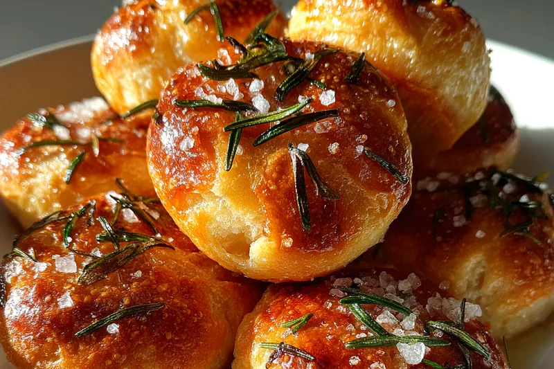 Cooking process for Garlic Rosemary Bread Muffins