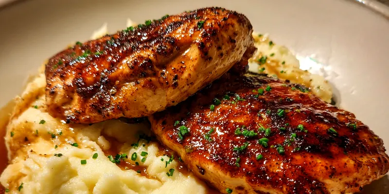 Glazed Chicken with Mashed Potatoes