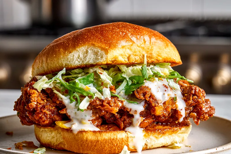 Golden loaf cake being drizzled with white icing glaze on a wire rack