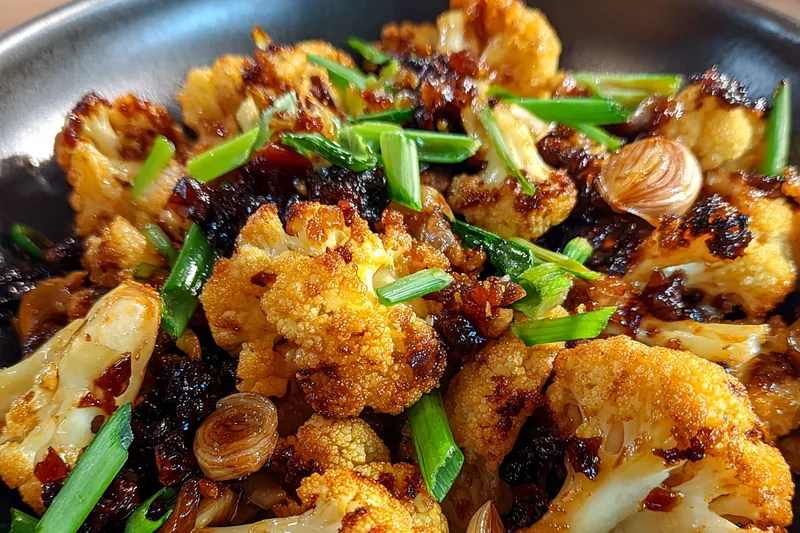 Fresh ingredients for Glazed Roasted Cauliflower