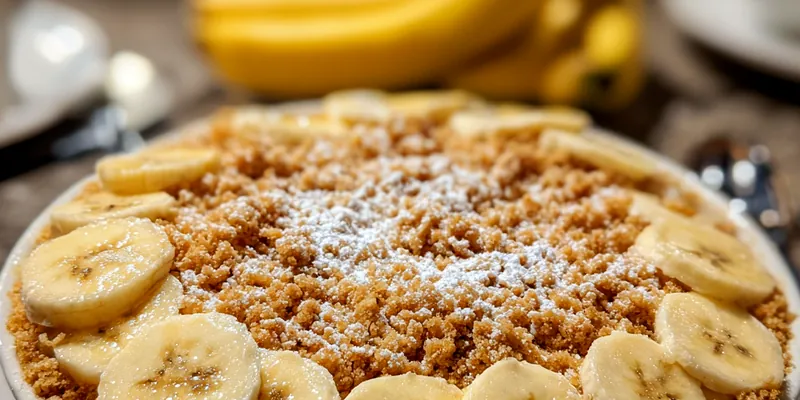 Golden Banana Crumble Delight